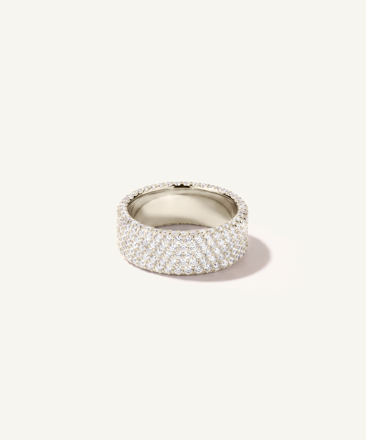 Pavé Lab Grown Diamond Ring, 5 Row