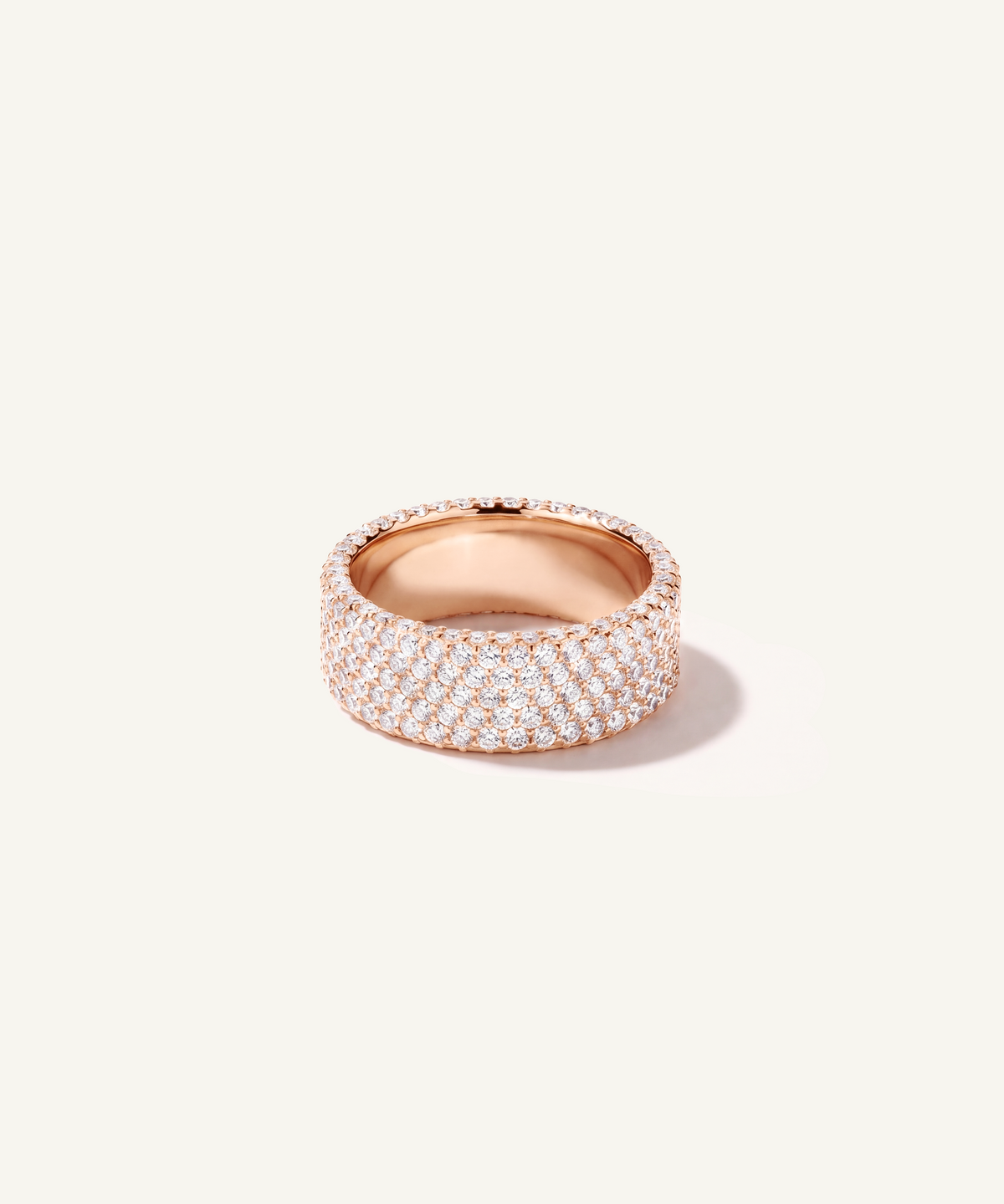 Pavé Lab Grown Diamond Ring, 5 Row