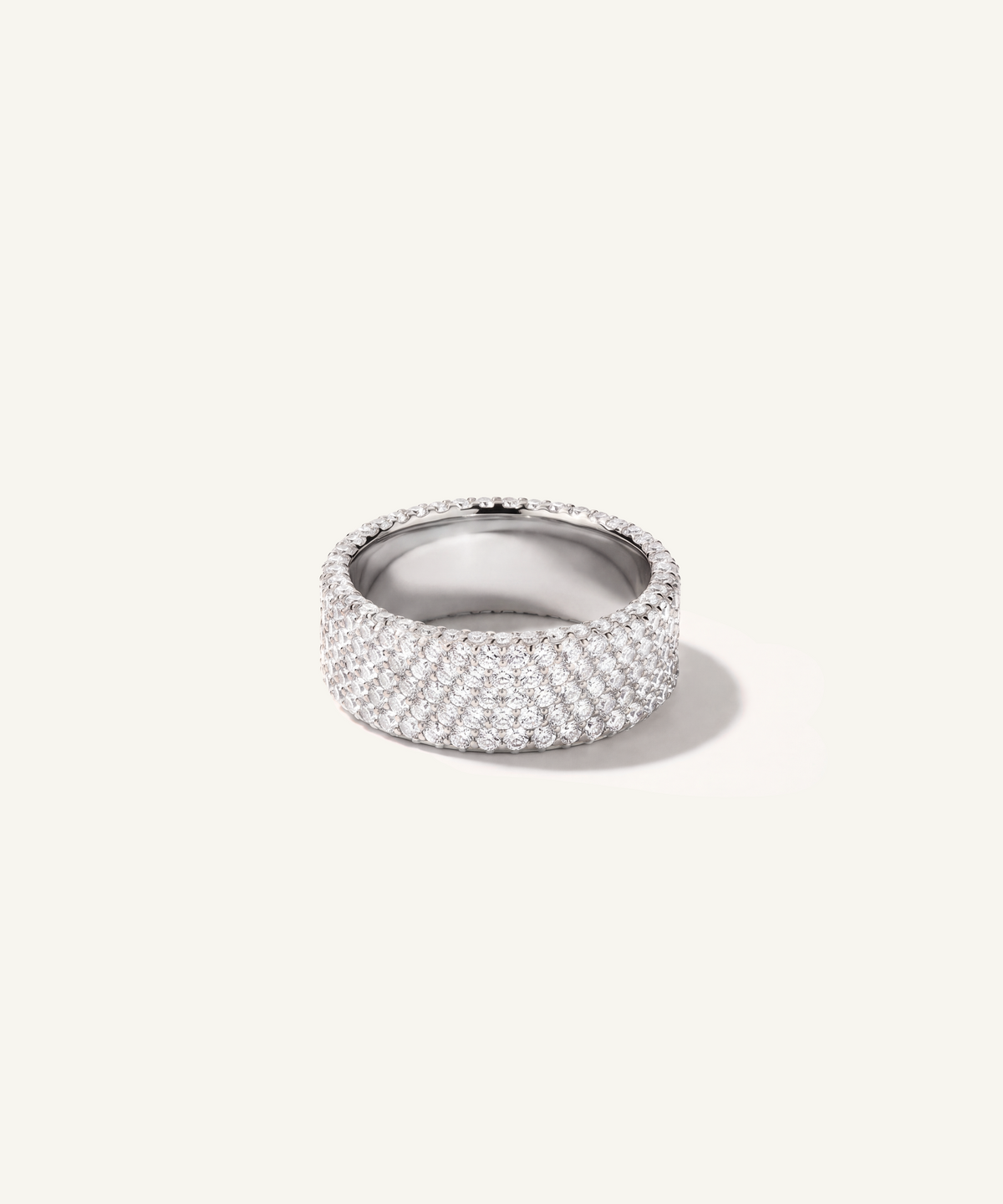 Pavé Lab Grown Diamond Ring, 5 Row