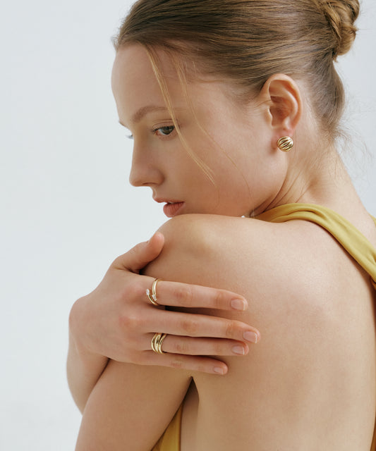 Yellow Gold | Pear & Oval Cut Toi et Moi Bypass Ring, worn 2