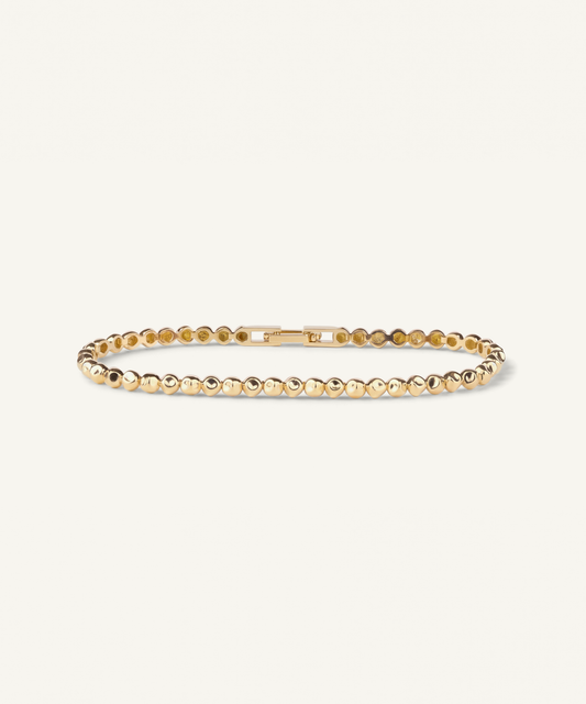 Yellow Gold | Pebble Line Bracelet