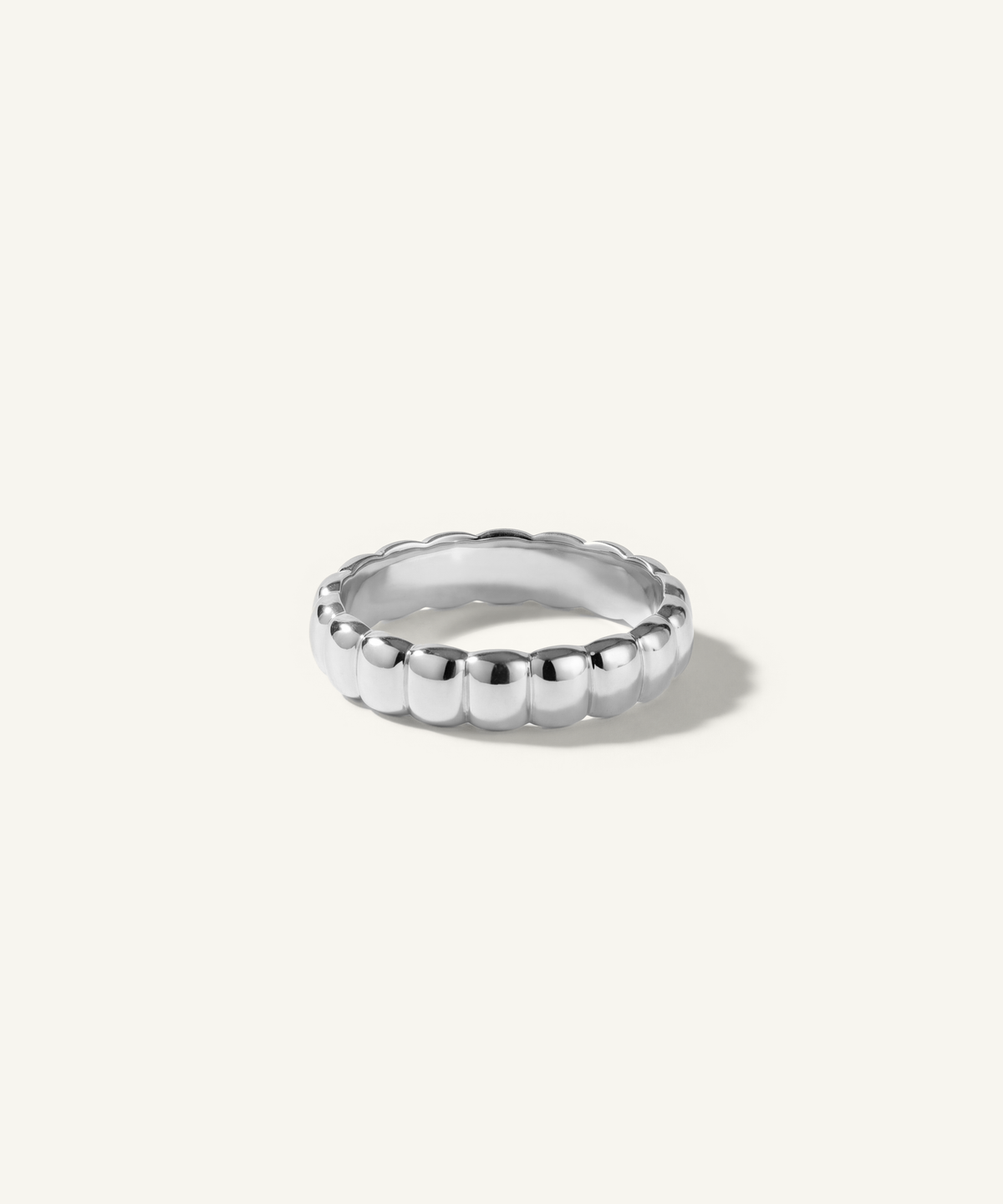 White Gold | Petite Pillow Ring