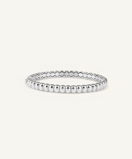 White Gold | Pillow Bangle