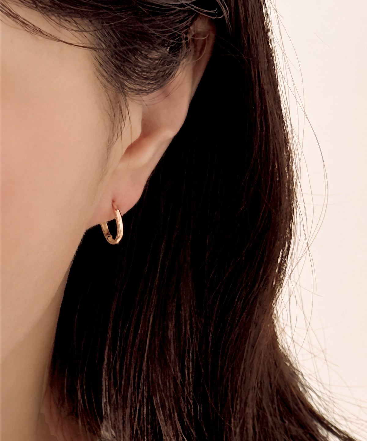 Yellow Gold | Classic Hoop Earrings, worn 3