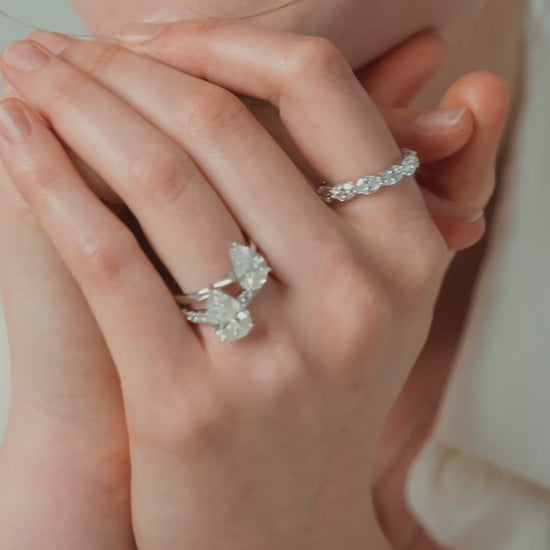 Oval Cut Lab Grown Diamond Engagement Ring, video