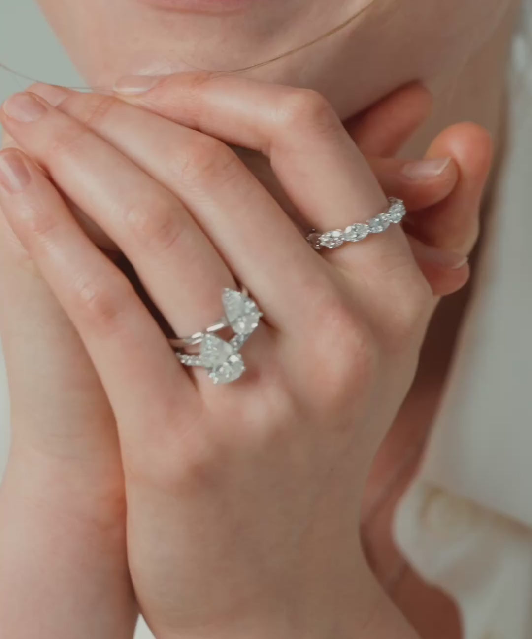 Oval Cut Lab Grown Diamond Engagement Ring, video