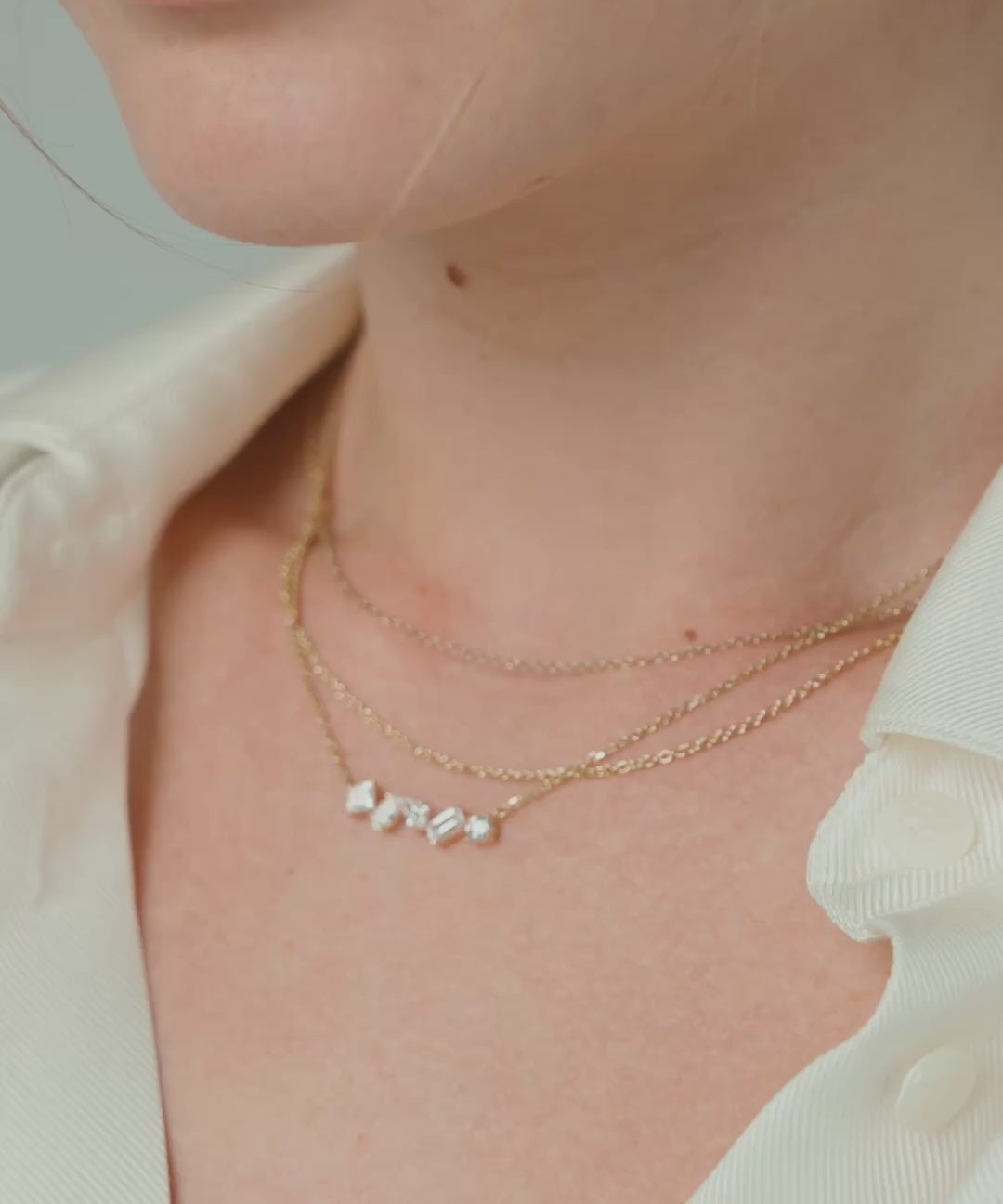 Yellow Gold | Tangent Ensemble Necklace, No. 1, video