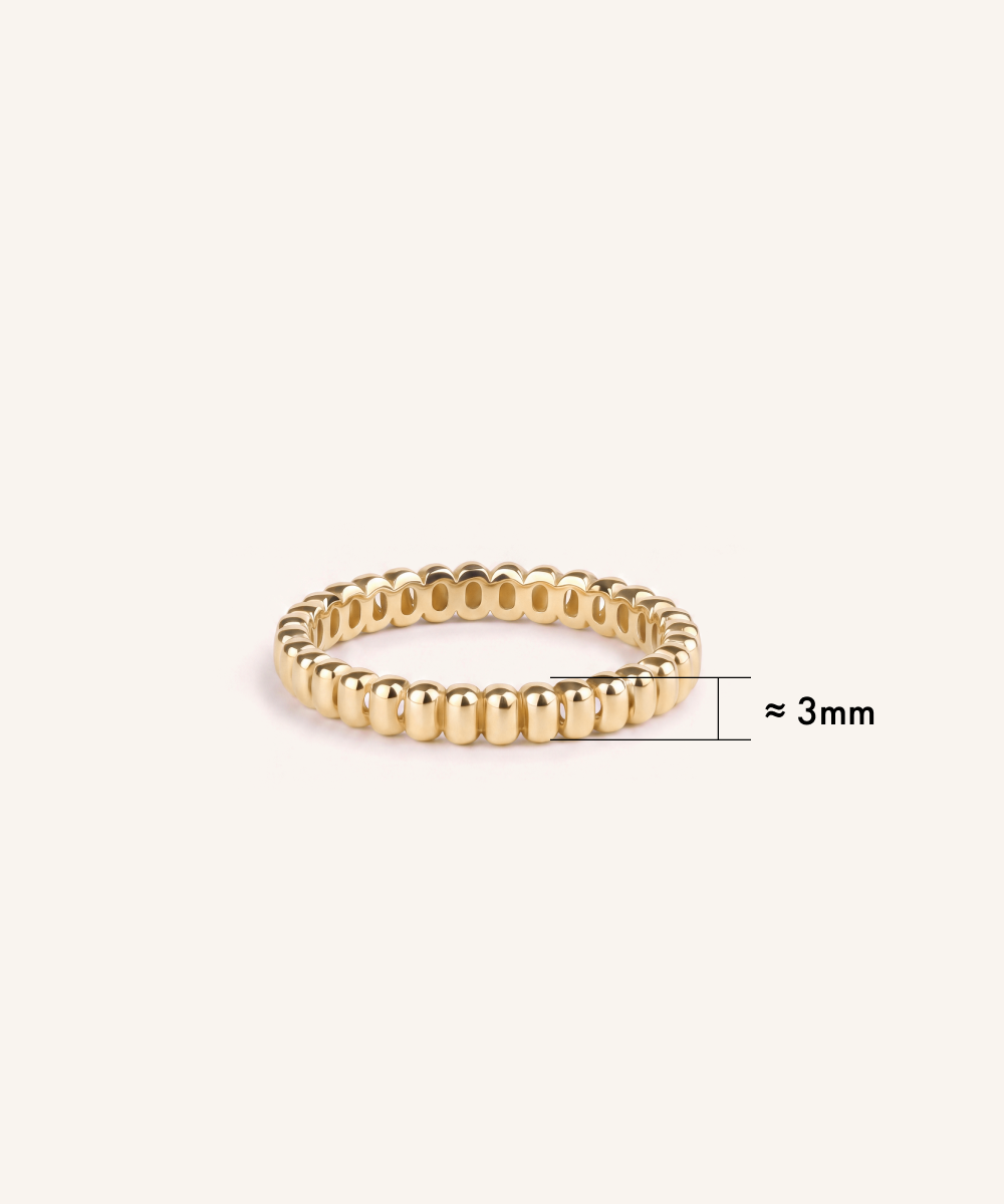 Puffy Ribbed Ring