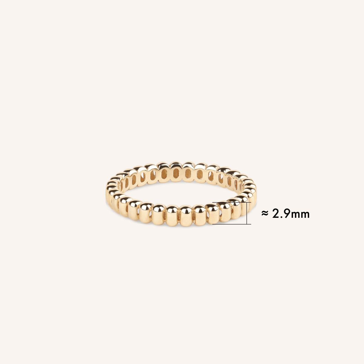 Puffy Ribbed Ring
