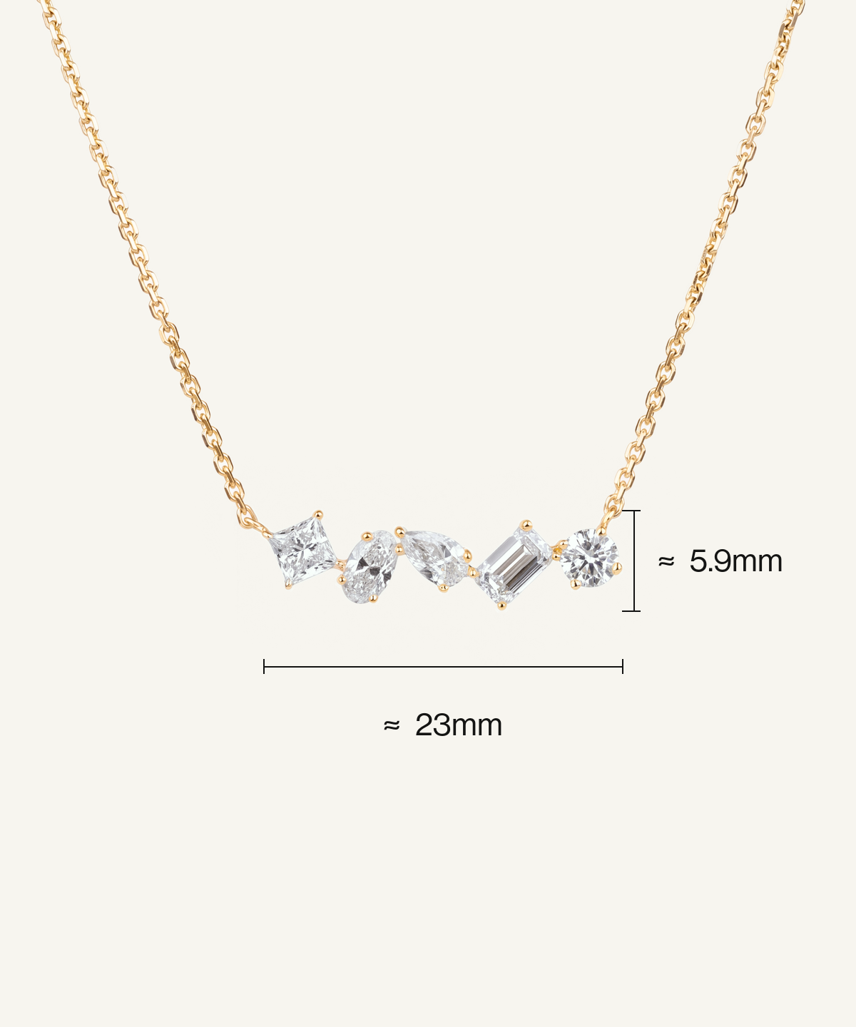 Tangent Ensemble Necklace, No. 1