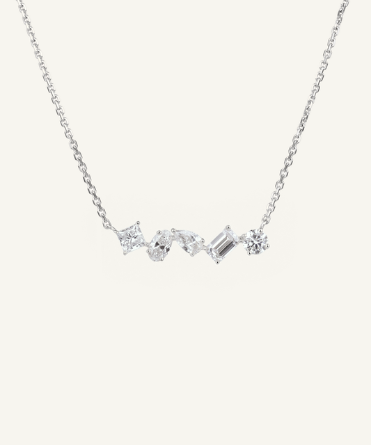 White Gold | Tangent Ensemble Necklace, No. 1