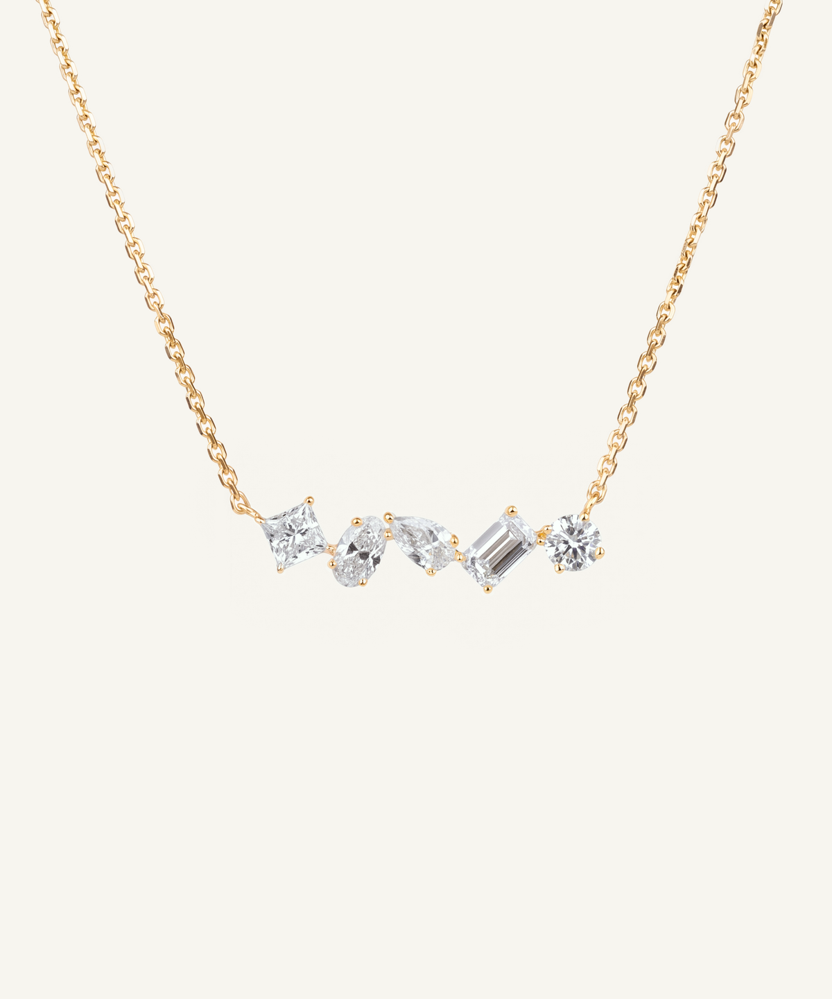 Yellow Gold | Tangent Ensemble Necklace, No. 1