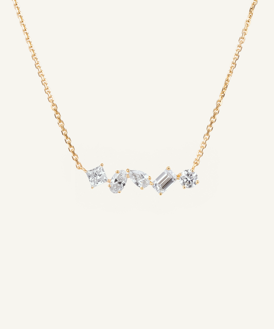 Yellow Gold | Tangent Ensemble Necklace, No. 1