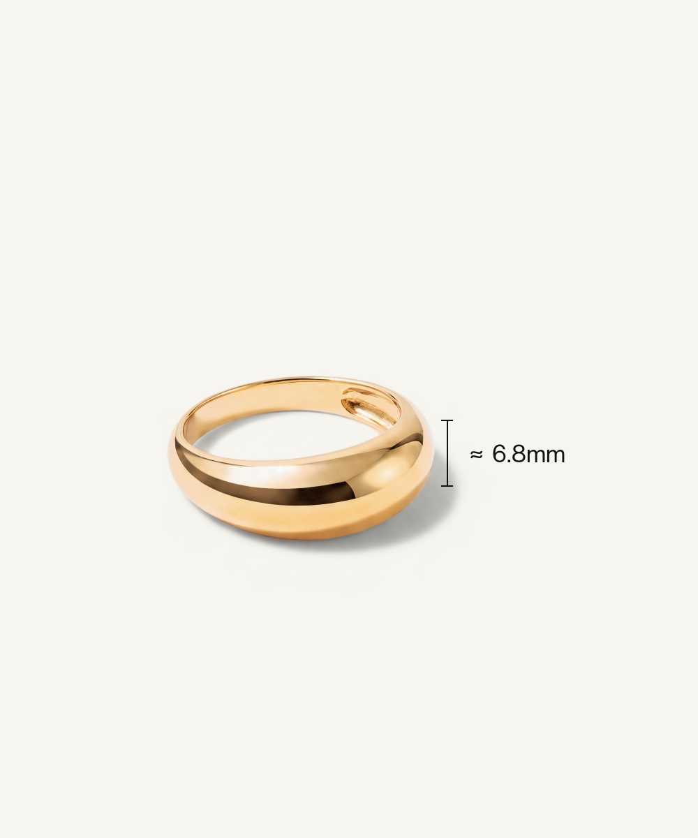 Tapered Dome Ring