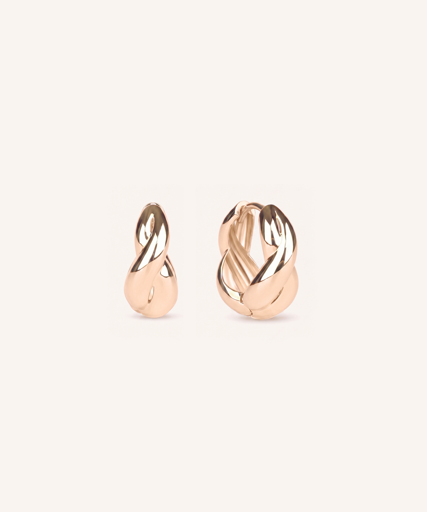 Twist Donut Hoop Earrings
