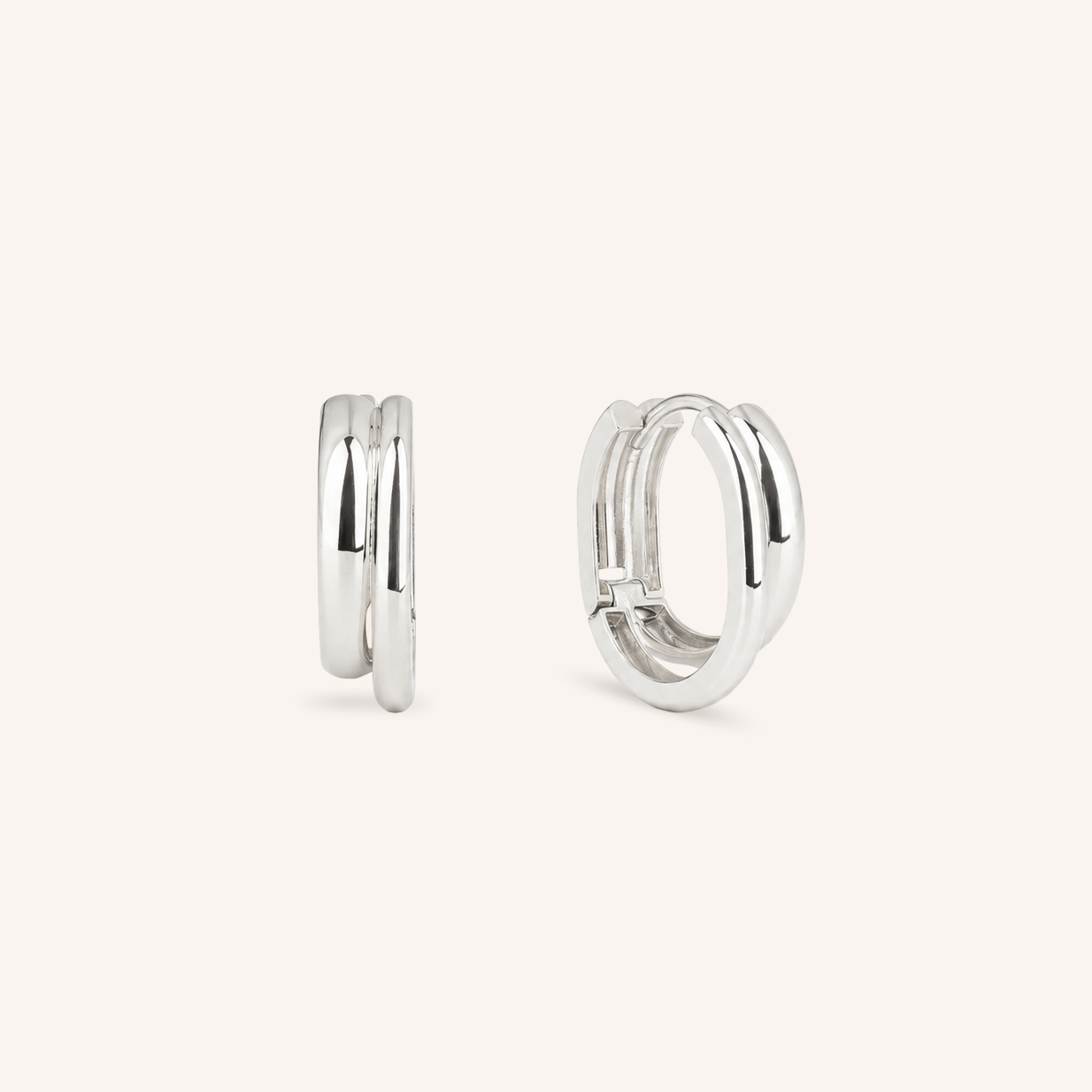 Double Band Hoop Earrings