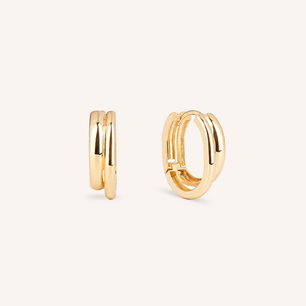 Double Band Hoop Earrings